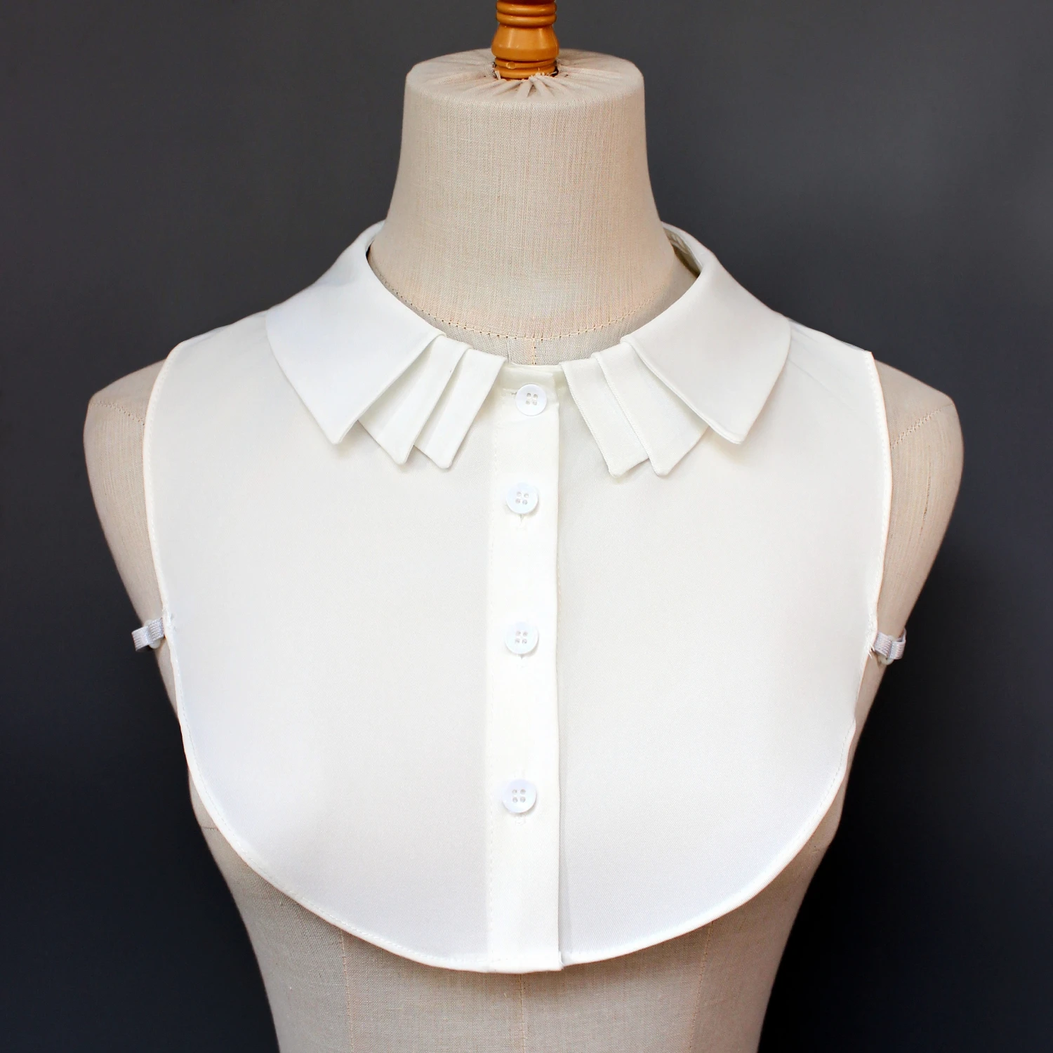1 piece of fashionable layered peter pan collar - women's detachable accessory collar, elegant academic vibe, year-round wear