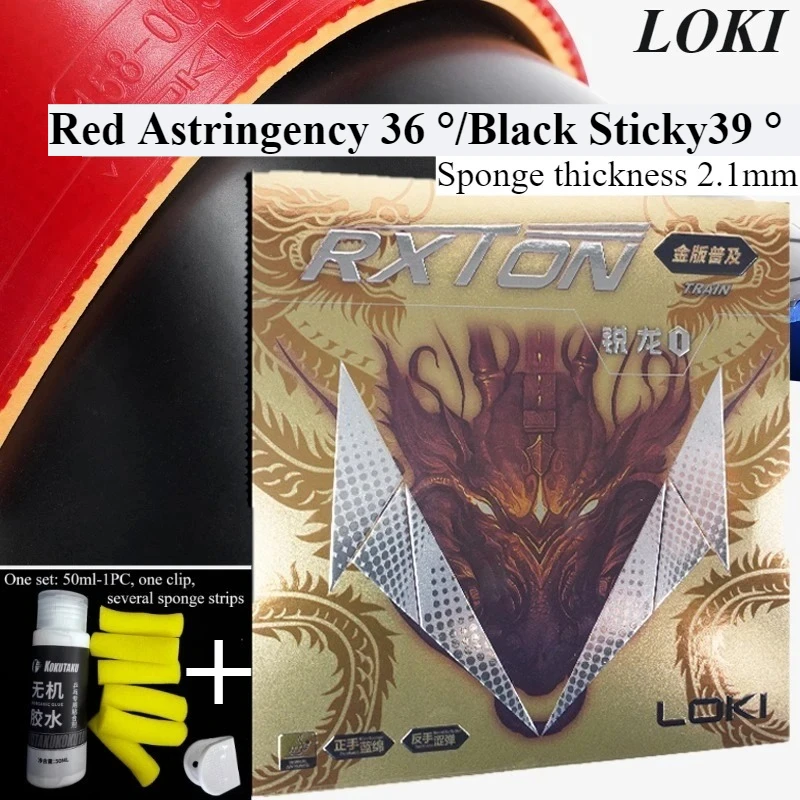 

Оригинальная резина для настольного тенниса LOKI Red Astringency 36. ° /Черный Sticky39 ° Усиленная энергетическая резина для пинг-понга с одобренным ITTF