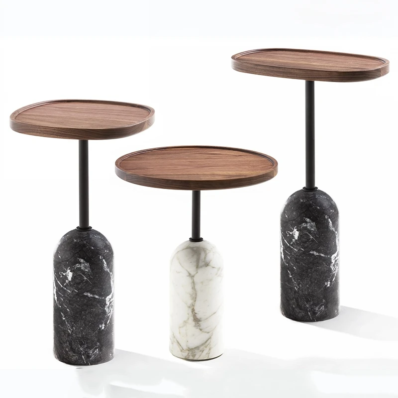 

Nordic marble table living room sofa corner marble bedroom bedside simple round side table