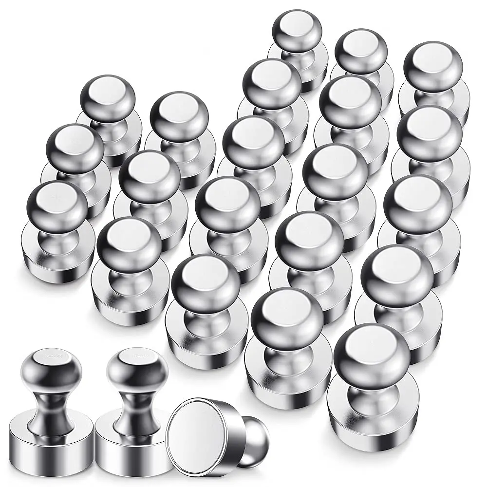 

12/24 Pcs Super Strong Magnet Refrigerator Magnet Neodymium Magnet Magnetic Push Pins Magnetic Sucker for Whiteboard Kitchen