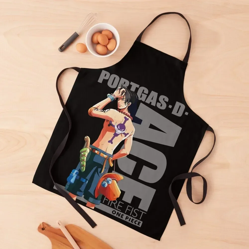 

Portgas D Ace - Fire Fist Apron Women Kitchen Sexy Apron