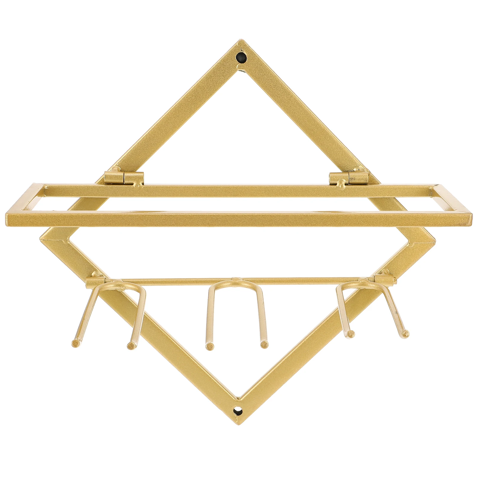 

1 pc Rack Bottle Holder Storage Red Display Shelf Wall Mount Space Saving Premium Steel Durability Bar Home Decor Gift