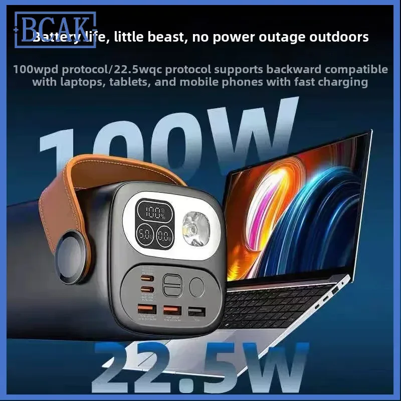 

BCAK 100000MAh 60000mah 100W Super Fast Charging, Large Capacity Charging Laptop Flash Charging Mobile Power Supply Suitable