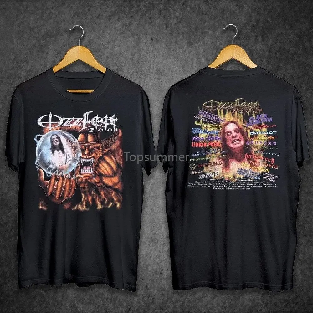 Vintage 2001 Ozzy Osbourne Ozzfest Concert T Shirt Ozzy Osbourne T Shirt Ozzy Osbourne Rock Band Shirt Vintage