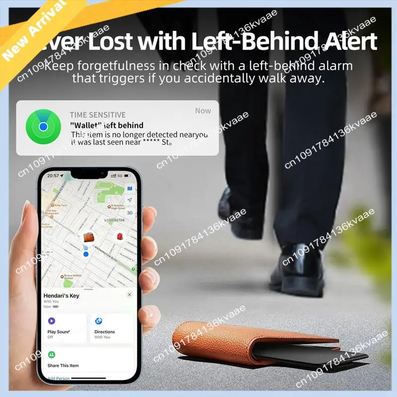 M01K Anti-Loss Location Tracking Card Ultra-Thin Wireless Tracker Card Support Wireless Charging