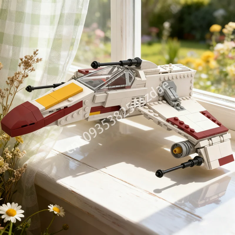 

595pcs MOC E Wing Escort Starfighter Star Battle Model Building Blocks Christmas Gift Assemble Toy DIY Creative Idea Birthday