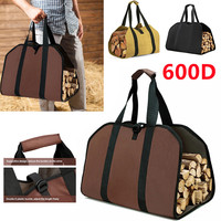 600DPVC Firewood Canvas Log Carrier Tote Bag Large Wood Carrying Bag with Handles Security Strap Camping Outdoor Indoor