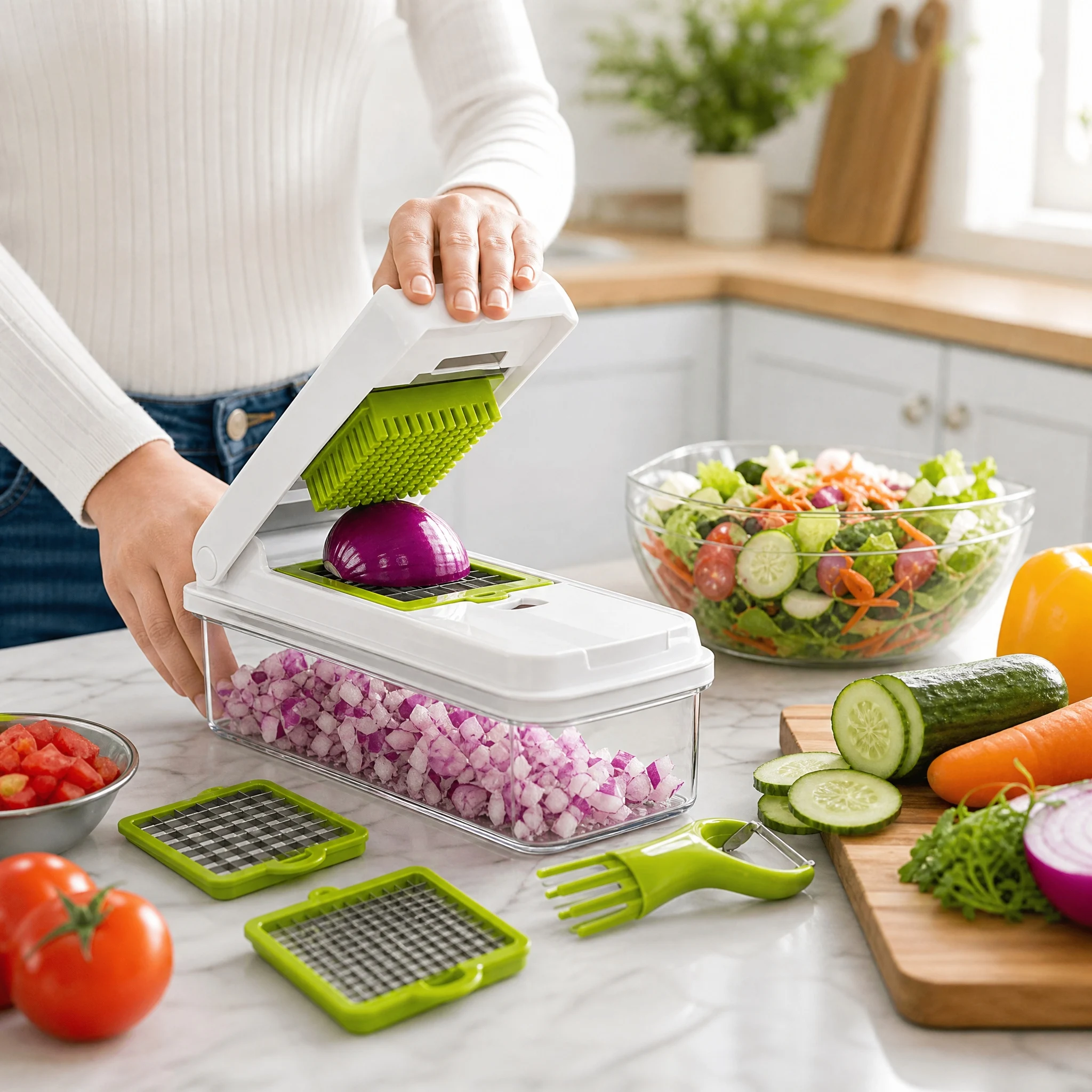 Набор для нарезки овощей 5-в-1 – обзор и цена Meal Prep Kit
