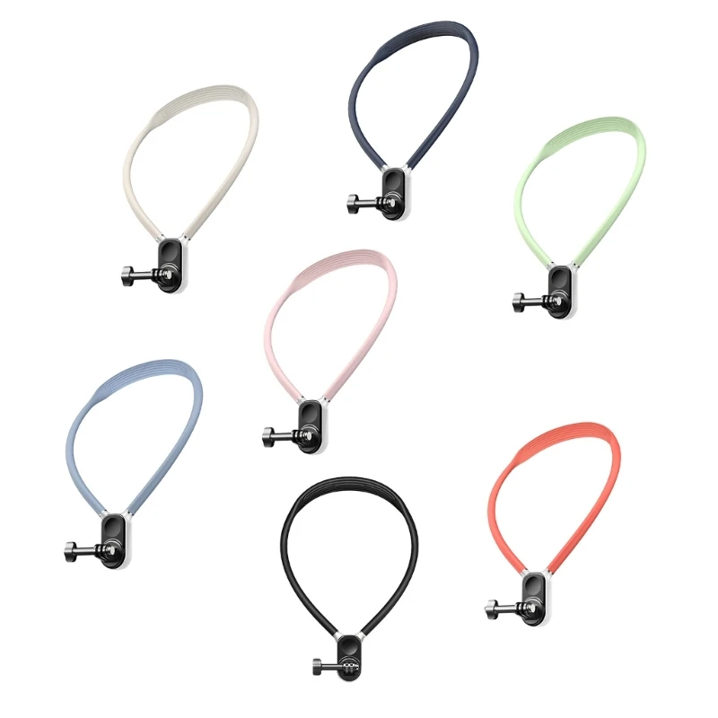 

Action Camera Neck Bracket with Locking Mechanism, Bendable Lazy Phone Holder for Pocket 3/for 12