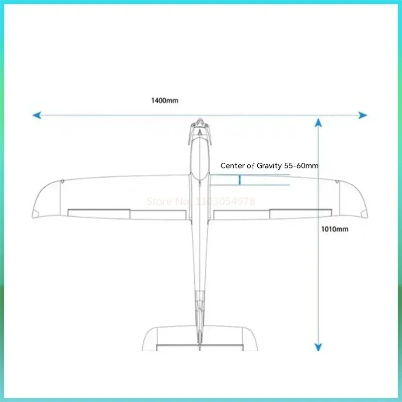 글라이더 수축 전기 리모컨 에포 항공기 모델, 고정 날개 장난감 항공기 접이식 패들, 플랩 장난감, 1400mm