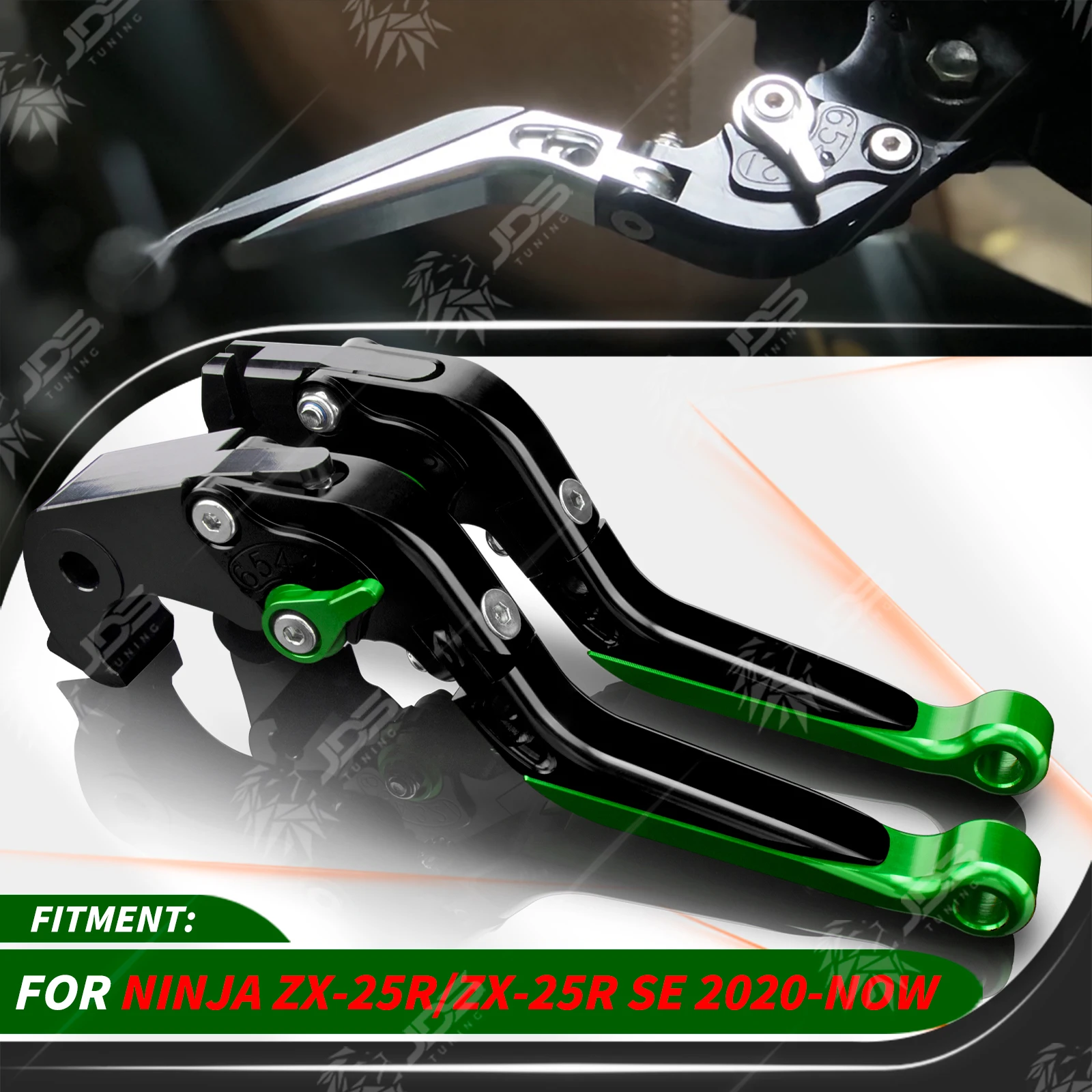 

For Kawasaki NINJA ZX-25R/ZX25R SE 2020-NOW Clutch Lever Brake Lever Set Foldable Adjustable Handle Levers Accessories Parts