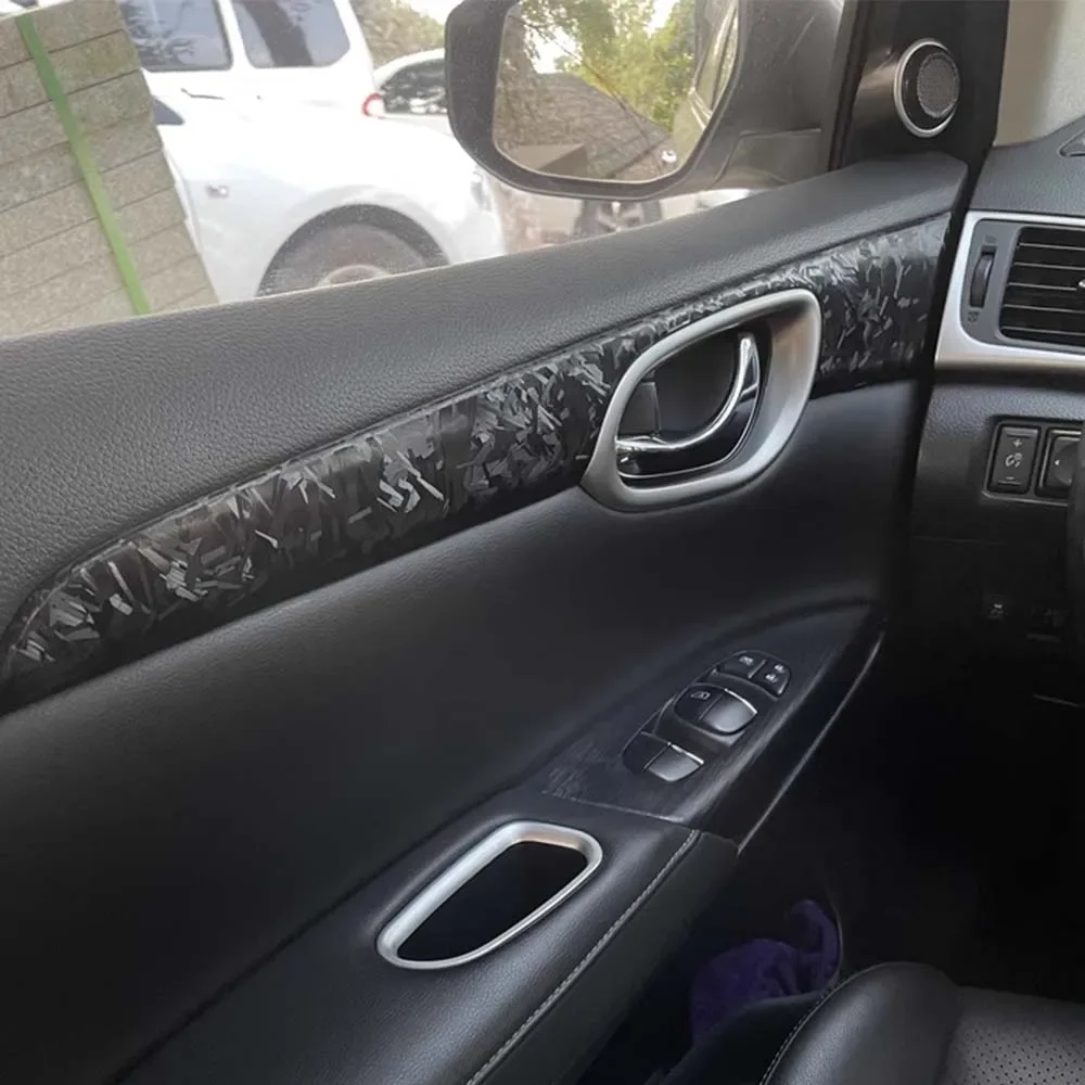 Schwarze Carbonfaser-Aufkleber, selbstklebendes Vinyl, kosmische Verpackung, Auto-Motorrad-Modifikationsfolie, Luftblase, frei geschmiedete Carbonfolie – Detail 10