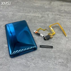 blue metal thin back housing case cover audio jack hold switch for iPod 6th 7th classic 80gb 120gb 160gb 5th gen video 30gb