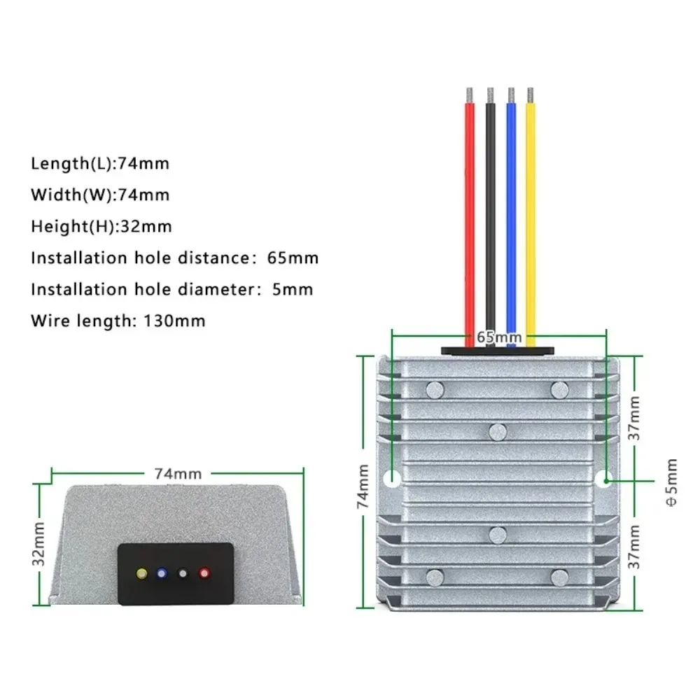 Isolation75-150V to19V Waterproof Dustproof voltage reduction Isolation stabilized module car converter power