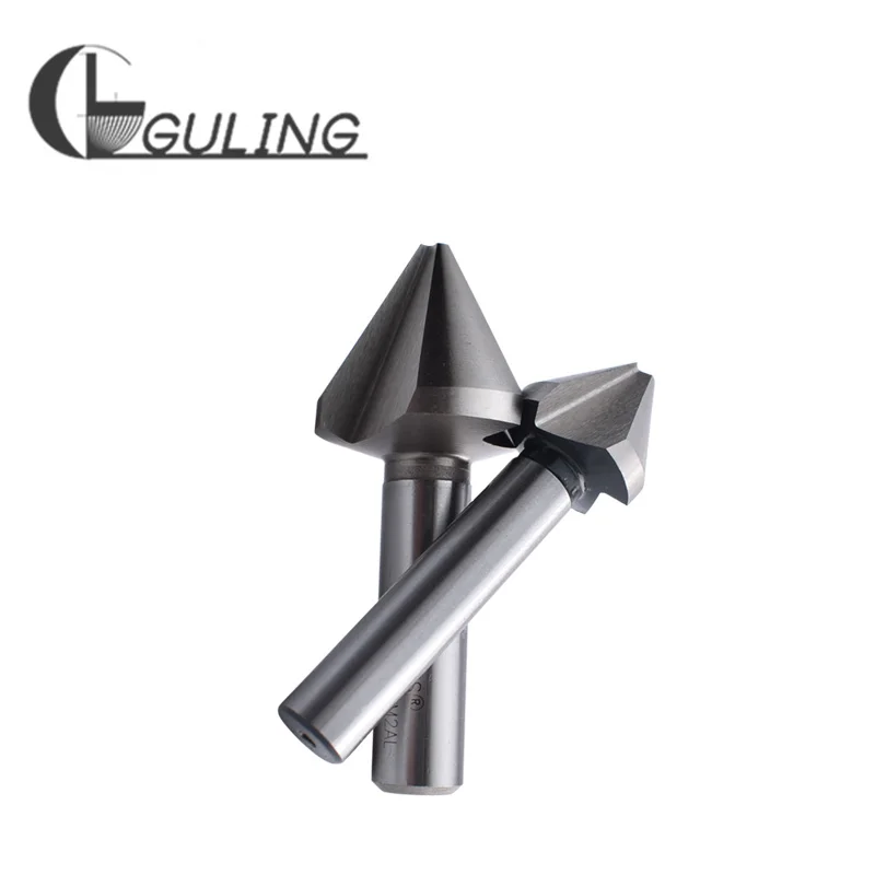 GULING 90 ° ثلاثة ذو حدين الشطب سكين 6.3 8 10.4 12.5 16 20 25 30 31 35 40 50 60 الشطب قطعة أثرية تهذيب حواف الحفر