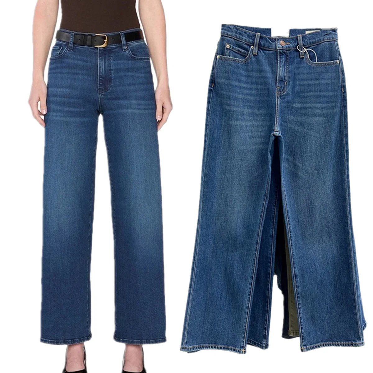 

Jenny&Dave Nordic Straight Pants Women's Jeans Minimalist Women's Jeans Women's Denim Pants Woman CLothing Mom Jeans Denim Pants