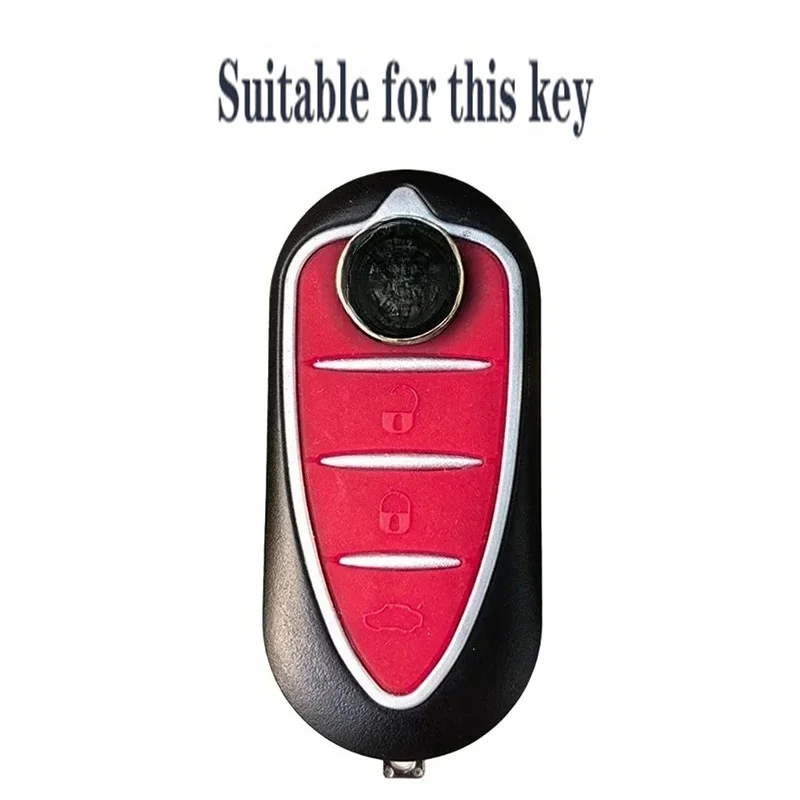 Silicone Car Key Case for Alfa Romeo Giulietta Myth Junior 4C Romeo Mito Myth 159 GTO GTA Remote Control Cover Car Accessories