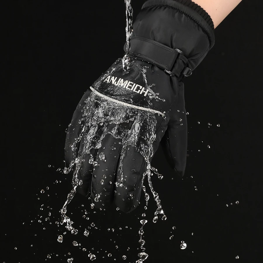 Guanti da sci caldi invernali professionali da uomo E da donna, guanti da neve caldi, guanti da moto impermeabili, touch screen Smile 506