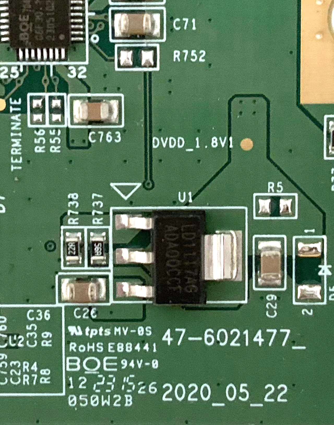 T-CON Board HV430QUBF70 44-9771766 47-6021477 Logic Board is for 43PFL5766/F7 43PFL5766/F7E 43PUL7652/F7 43UN68006LA 43UL2163DBC