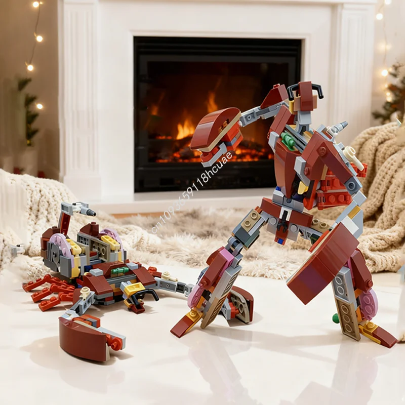 241 Piezas MOC Creator 3 en 1 Transformer Scorponok Scorpion, Bloques de Construcción de Modelos, Juguetes de Arquitectura, Regalo de Navidad
