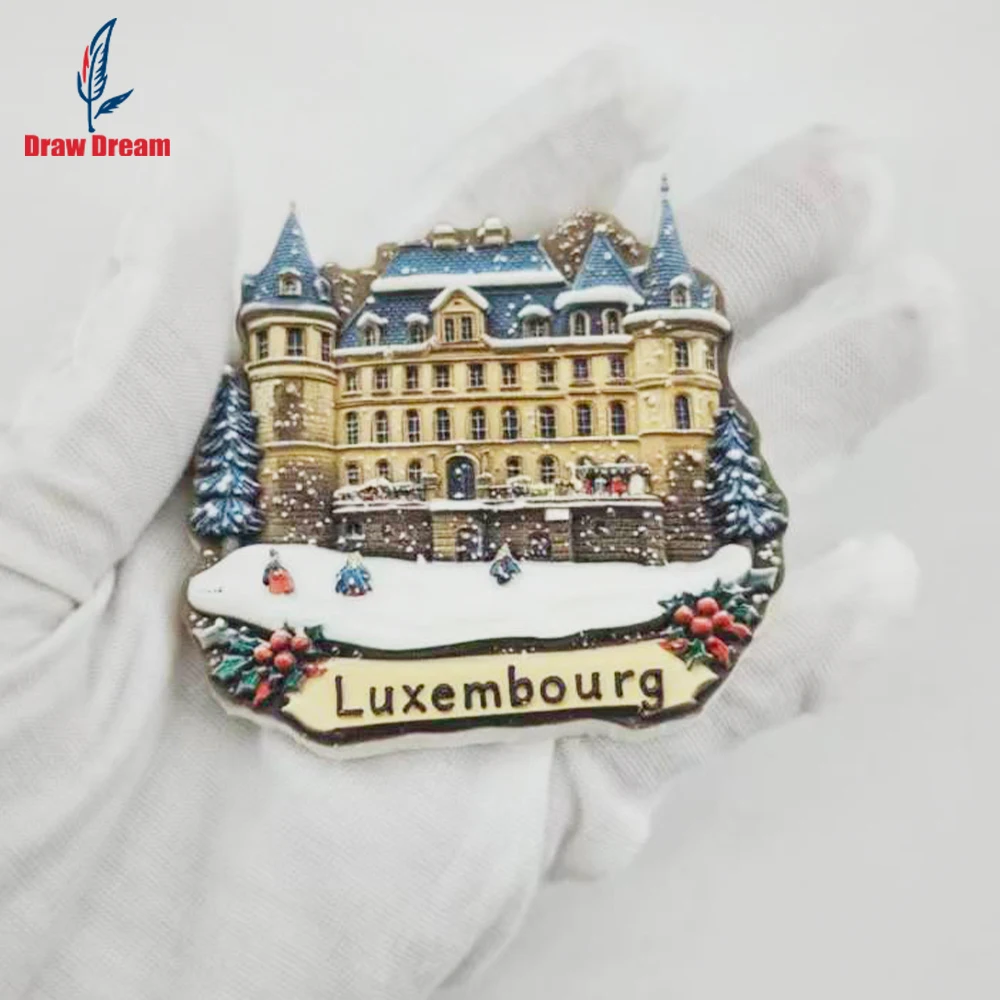Aimant de réfrigérateur Luxembourg, collection de souvenirs de voyage du monde entier, adapté à la décoration de la maison et du bureau, aimant de réfrigérateur magnétique personnalisé et exclusif, décoration de la maison, cuisine, chambre, bureau, cadeau artisanal pour armoire, souvenir de vacances, petit cadeau exquis