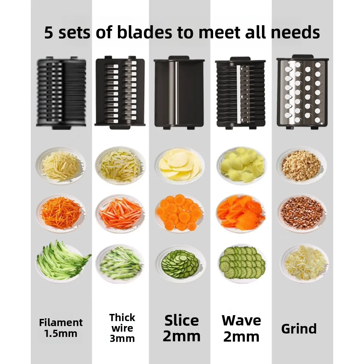 Multifunctional Electric Vegetable Cutting Artifact Potato Slicing Carrot Shredded Shredded Household Vegetable Cutting Machine
