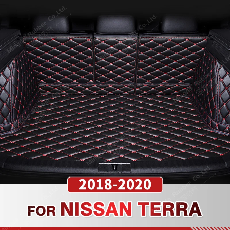 

Автомобильный коврик для багажника с полным покрытием для Nissan TERRA 2018-2020 19, автомобильный коврик для багажника, подкладка для груза, защитные аксессуары для интерьера