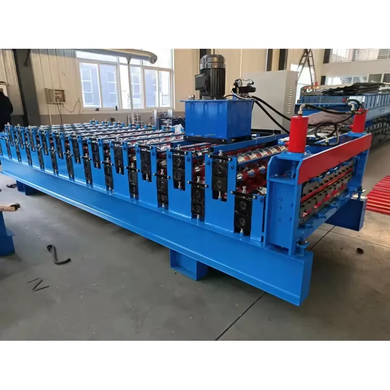 Dual-Layer Glazed Colored Steel Roof Panel Roll Forming Machinery Machine for Tile Making with Gear and Motor Core Components
