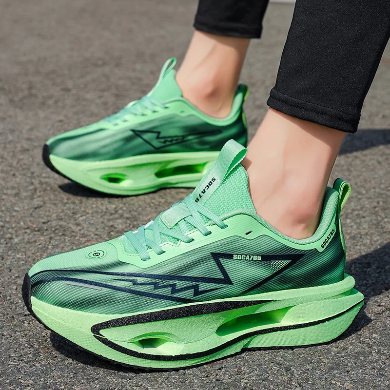 

Marathon Carbon Plate Sports Running Shoes Men Casual Sneakers Male Outdoor Men's Walking Shoes Summer Mesh Women Sport Sneaker