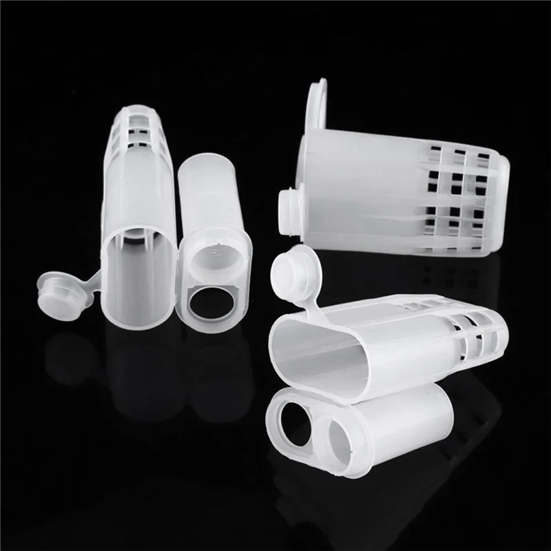 

FAAJ-Bee Queen Cages Bee Cages Beekeeping Catcher Bee Equipment Plastic White Safety Beekeep Cage Beekeeping Supplies