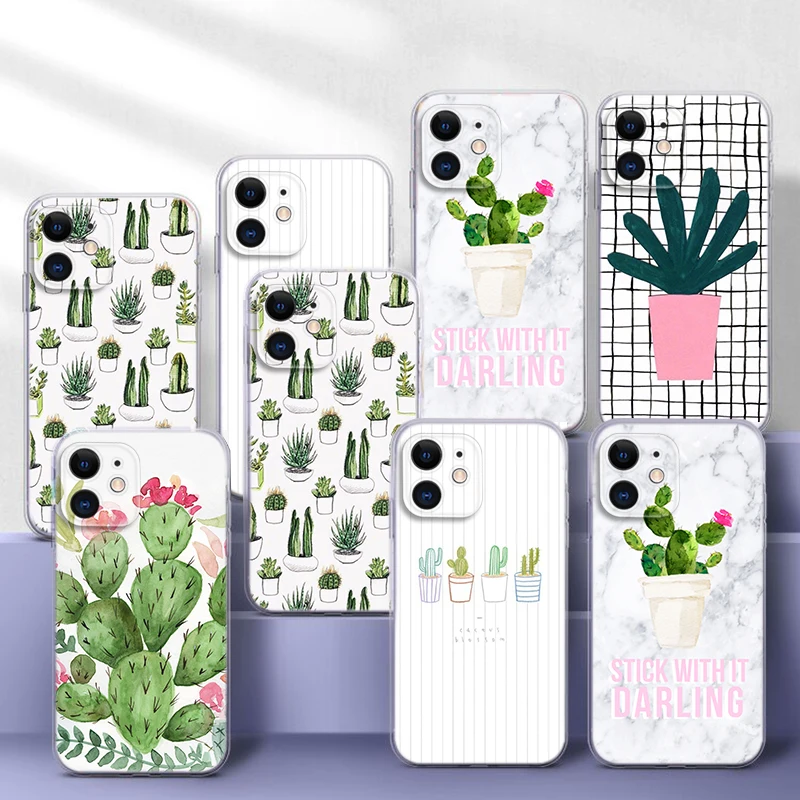 Y97 Candy Cactus Plant Soft Case for LG G3 G8 K10 Pro K10A K11 Plus K22 K30 K40 K40S K41S K50 K50S K51 K51S K52 K62 K42