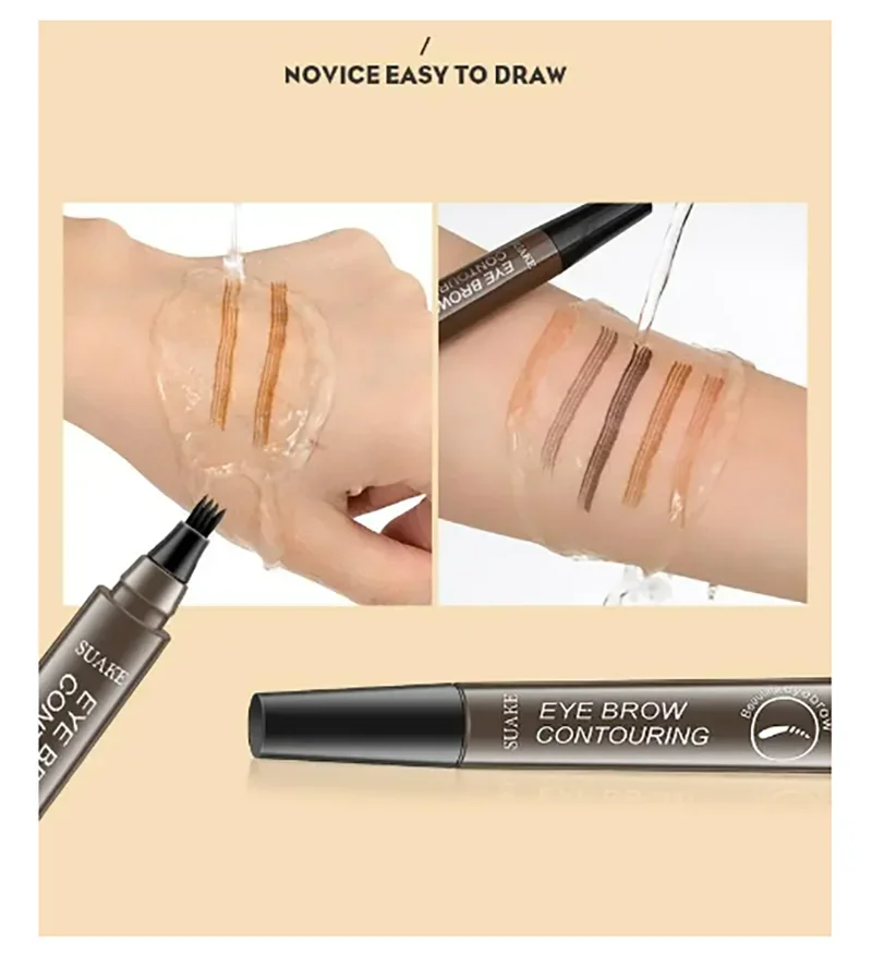 4 Point Microblading Eyebrow Pen Waterproof Liquid Eyebrow Pencil Long Lasting  Tattoo Pen 5 Colors eyebrow pen Cosmetics