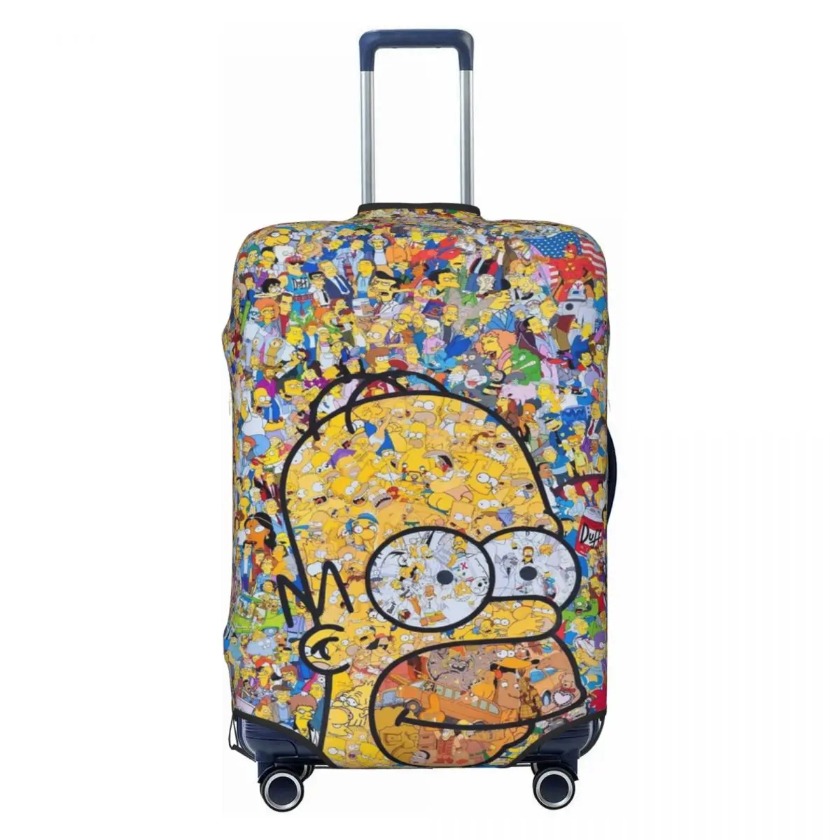 

Custom Simpsons Cartoon Suitcase Cover Dust Proof Travel Luggage Covers for 18-32 inch