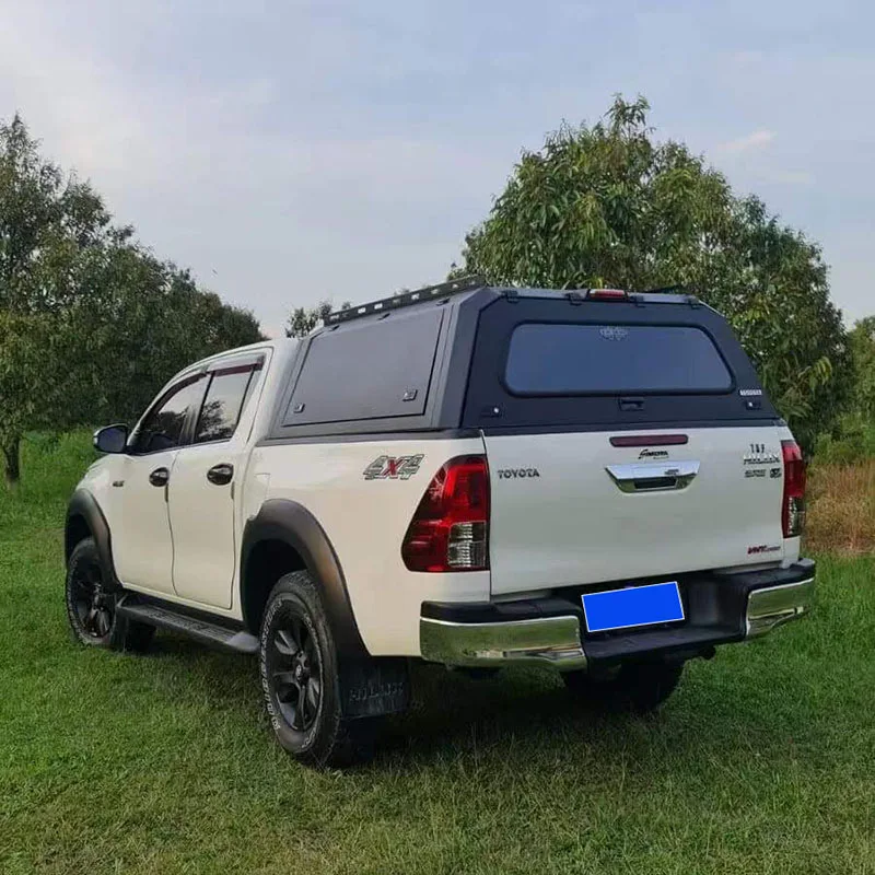 

Покрывало с навесом для внедорожного пикапа для Toyota Hilux REVO SR 2017, алюминиевые задние крышки, жесткий навес