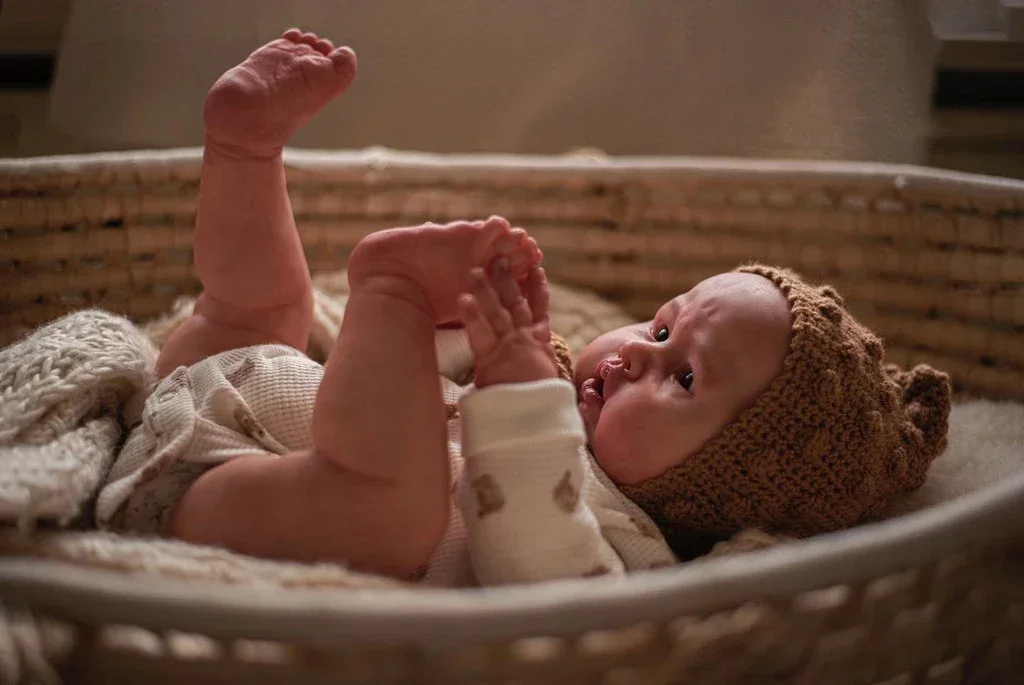 NPK 24'' Handmade High Quality Blue Sparrow Lifelike Reborn Toddler Body 3D Skin with Visible Veins Collectible Art Doll