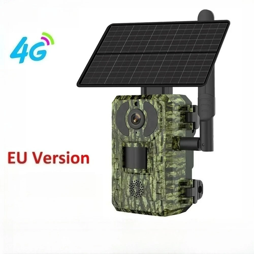 

4G SIM-карта LTE сотовая батарея 4 Вт на солнечной батарее 7800 мАч уличная охотничья тропа с активацией движения ночного видения 4MP IP66 камера дикой природы