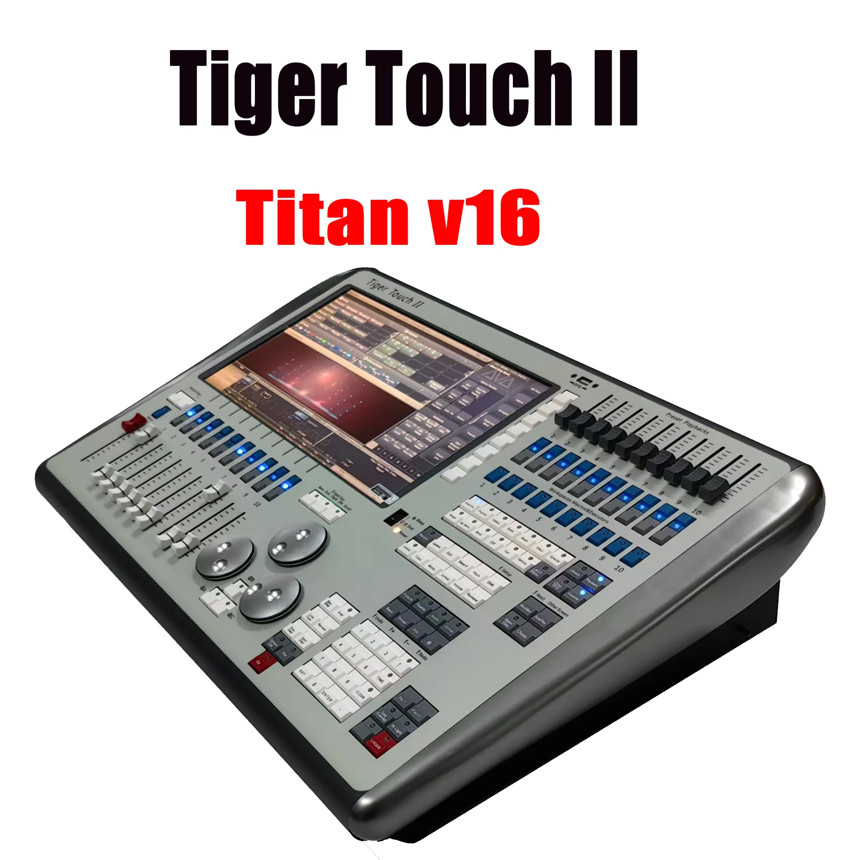 

TIGER TOUCH II Touch Tiger 2 stage lighting console with aviation case