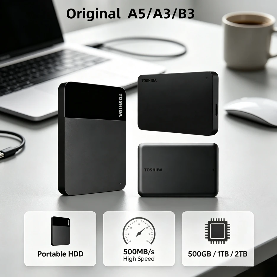 Original A5/A3/T0 HDD 2.5'  Portable External Hard Drive 2tb/1tb/500gb USB3.0 Disk Memory for PC Desktop/Laptop/Mac/Xbox/PS4/TV