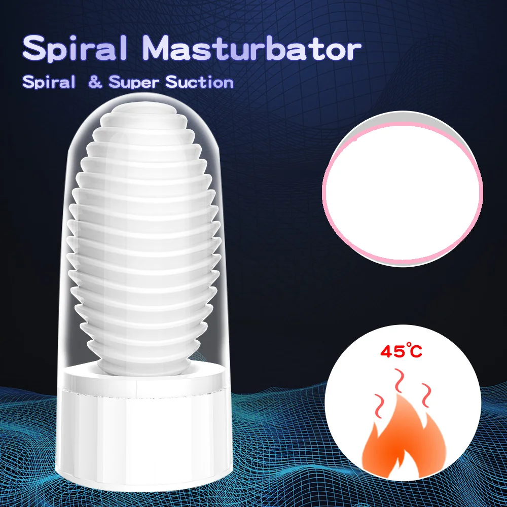 Men's Silicone Masturbation Cup Vagina Egg Penis Massage Adult Toy Stretchy Glans Exercise Blowjob Sex Toys for Men view 2