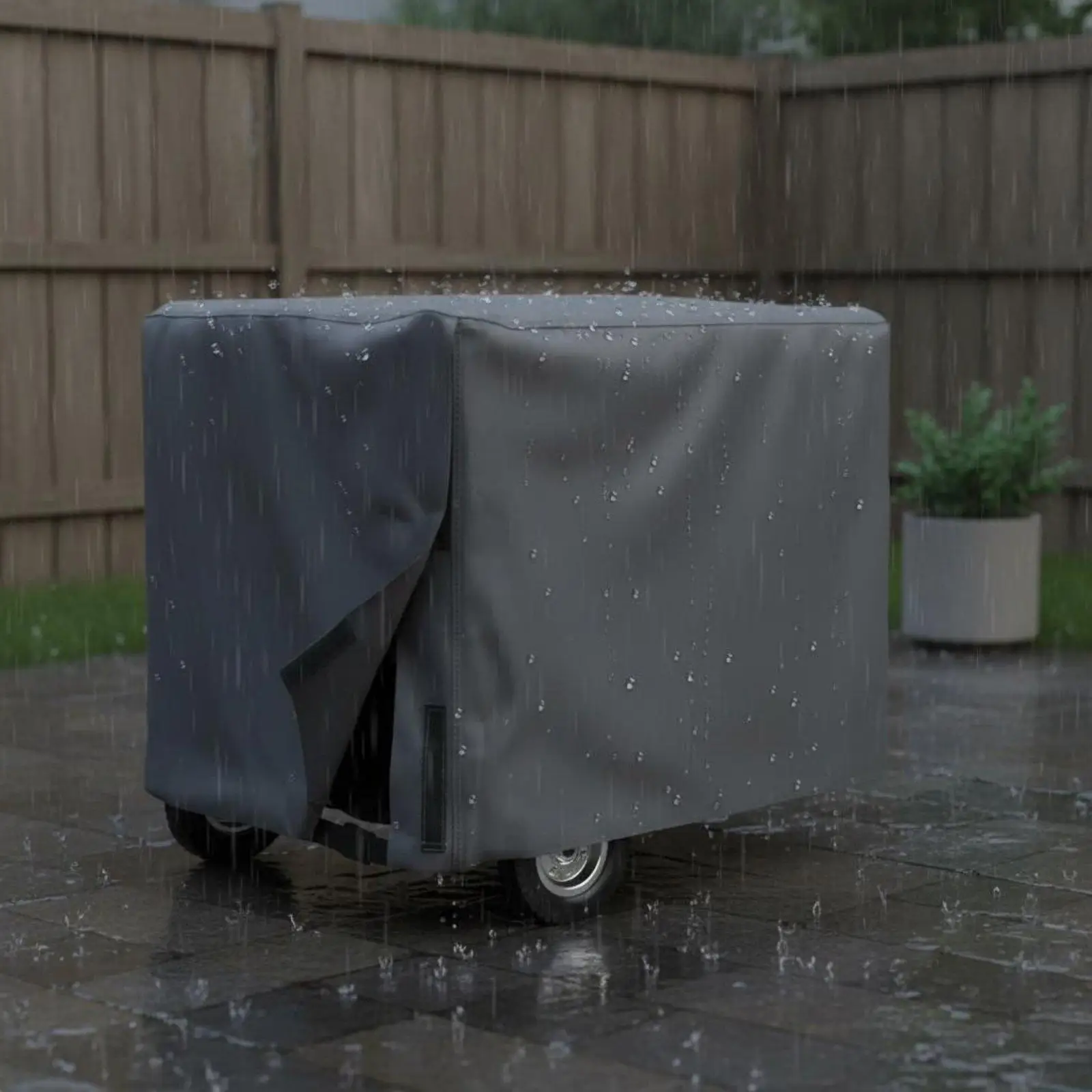 Waterproof and dustproof generator cover made of thick Oxford fabric