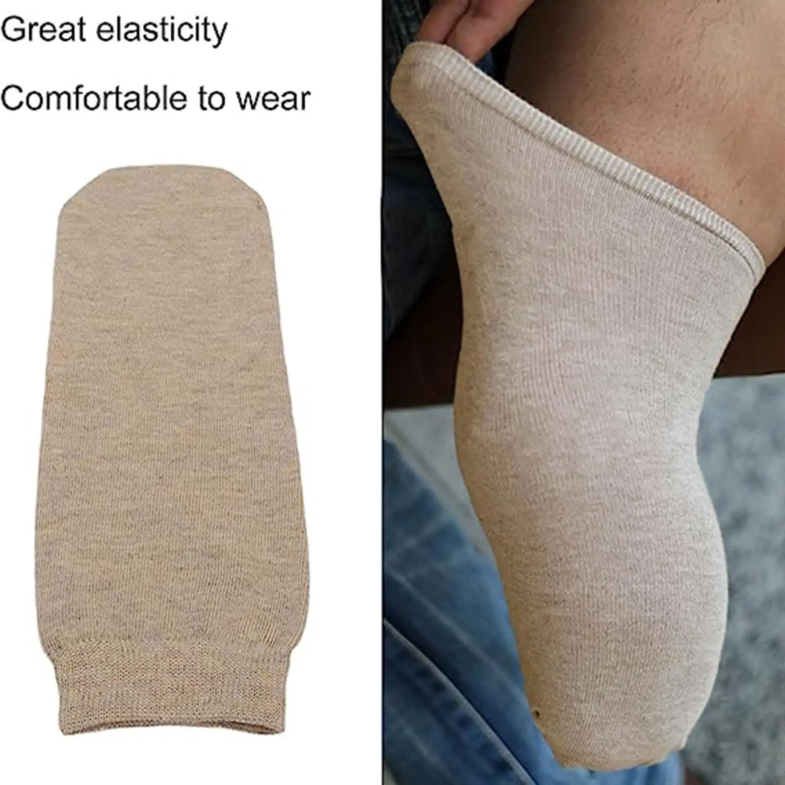 Amputee Sock Fleece Elastic Knee Stump Care Breathable Prosthetic Socks for Daily Life Protection Unisex