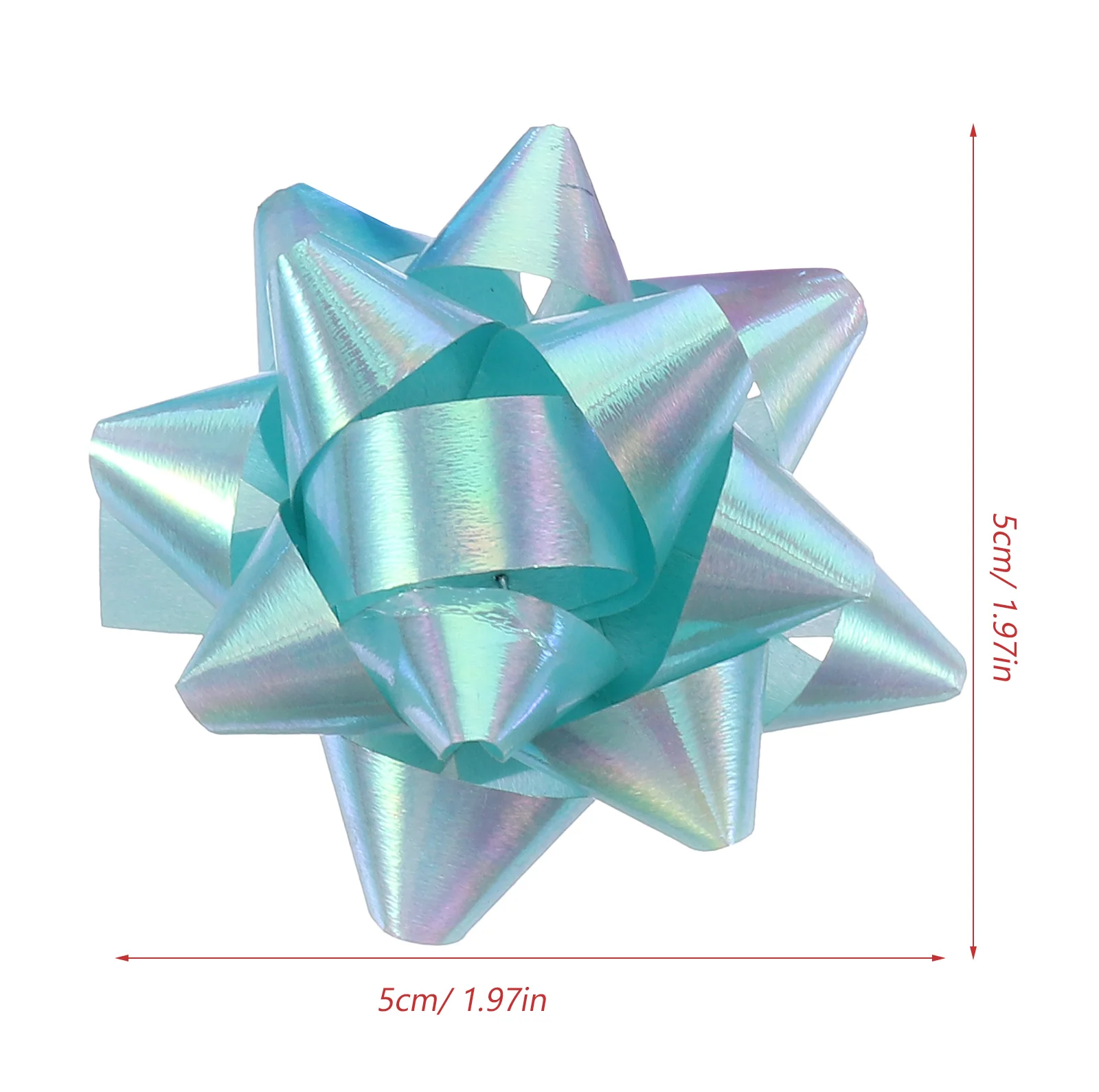 70pcs Christmas Decoration Pull Bows Gift Knot Ribbon 2-Inch Star Lace Ribbon Birthday Party Wedding Gift Packaging Wrapping