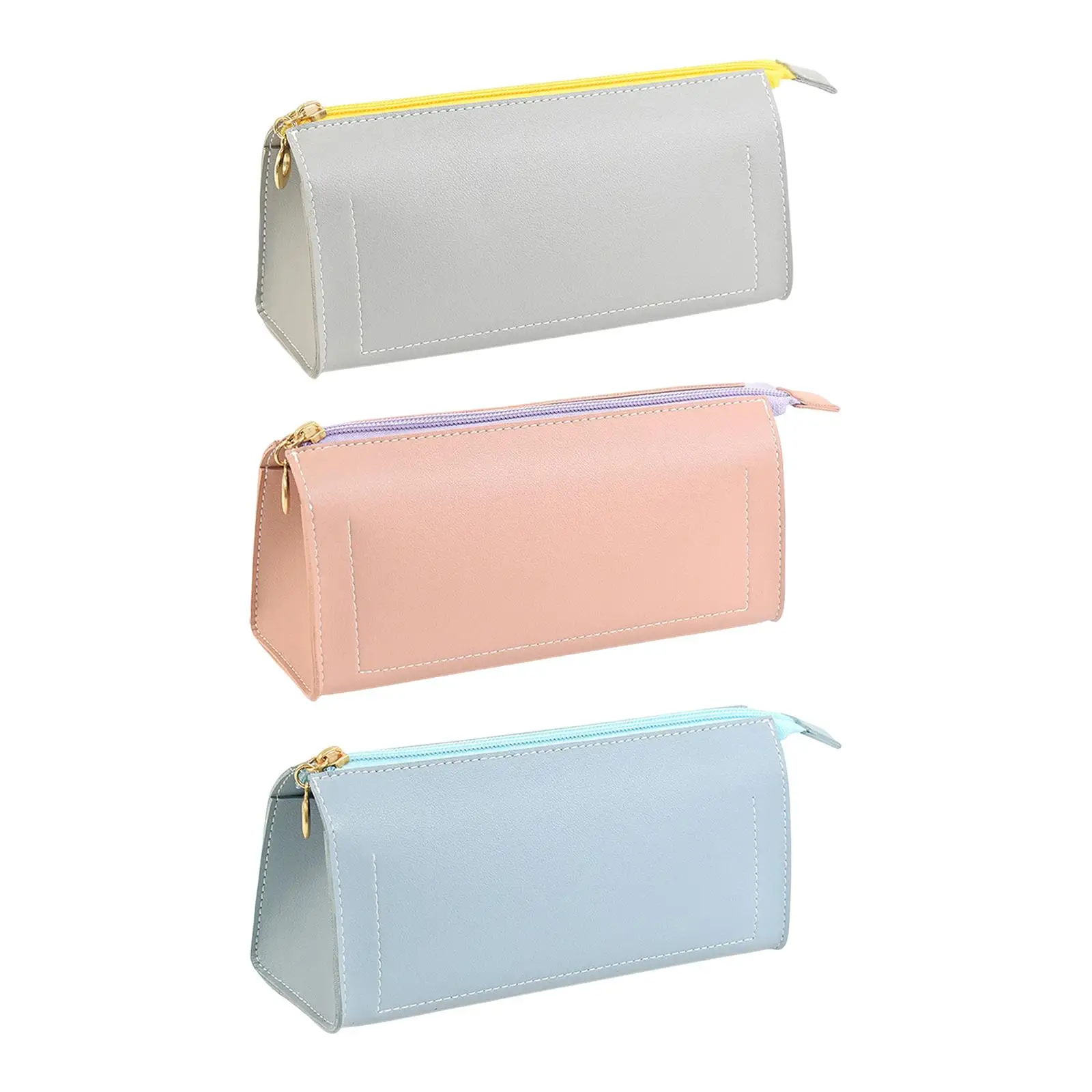 

Пеналы из искусственной кожи, несколько целей, на молнии, офисные вещи, портативные