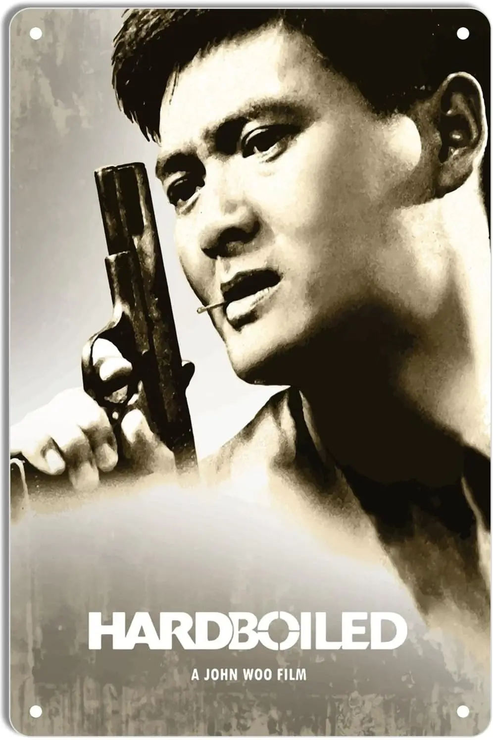 Metal Tin Sign Hardboiled Minimal Movie Posters for Home Theater Decor and Retro Wall Art 8x12 Inch sign