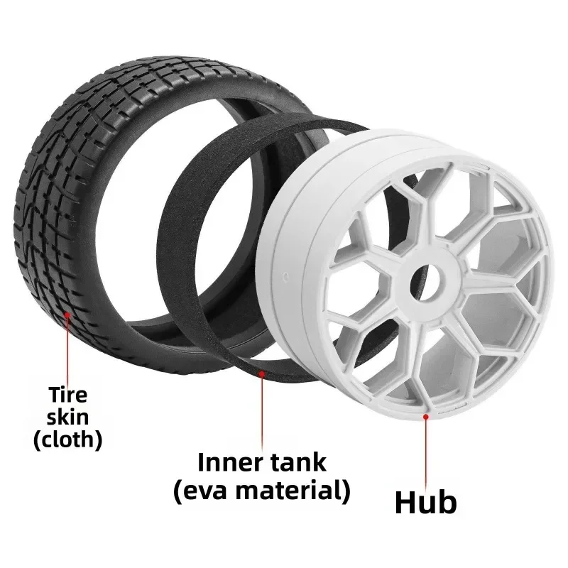 

4pcs 101MM RC Tires 3.9" OD Honeycomb Wheels for Arrma Felony Infraction 6S BLX - Durable, High-Grip, 6S Compatible