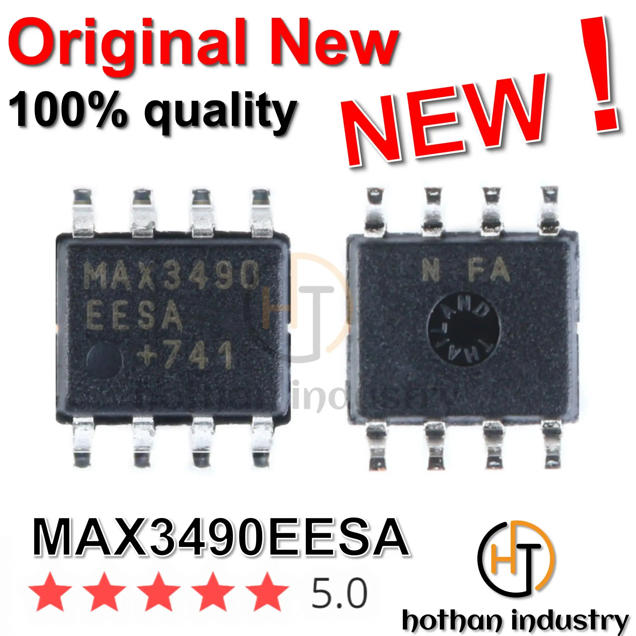 

MAX3490 MAX3490EESA RS-422/RS-485 Interface IC 3.3V Powered +/-15kV ESD-Protected, 12Mbps, Slew-Rate-Limited True RS-485/RS-42