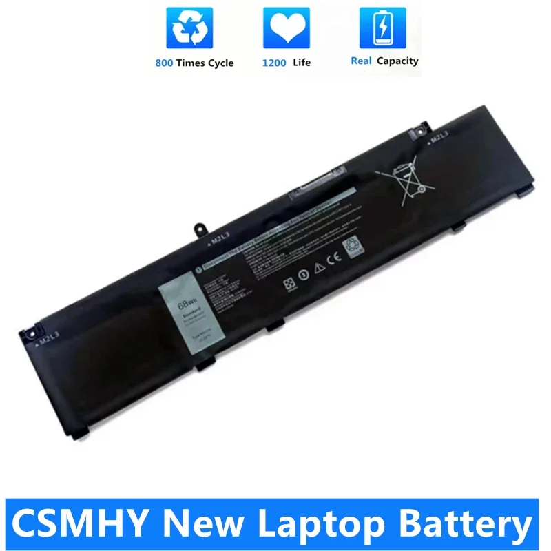 CSMHY nueva batería de ordenador portátil MV07R para DELL Inspiron 3500 5500 G7 7790 G3 15 3500 3590 G5 15 5500 5505 Series 15,2 V 4250mAh 68Wh
