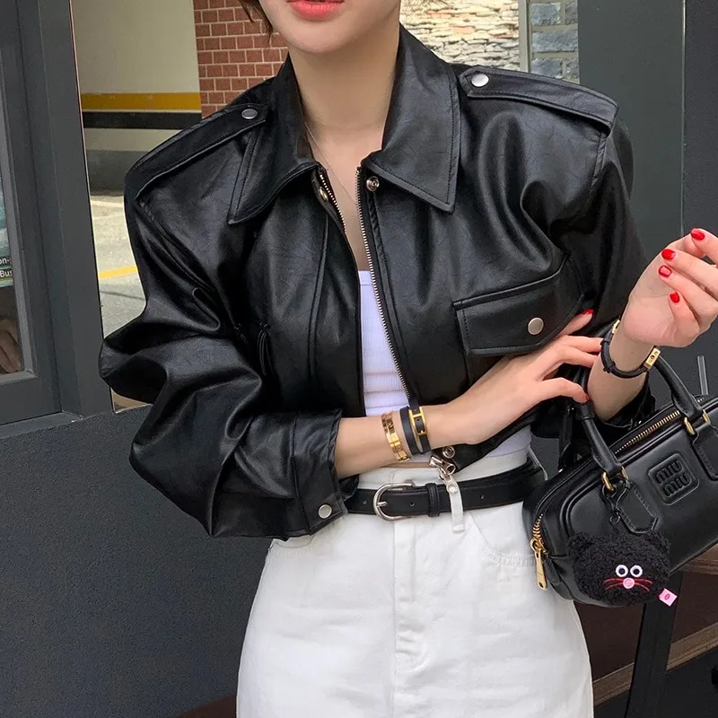 カジュアル ファイオン ジッパー カラー オルト レザー ジャエット アウター 韓国 スレ レギュラー フィット ミディアム ソフトン オンライン限定