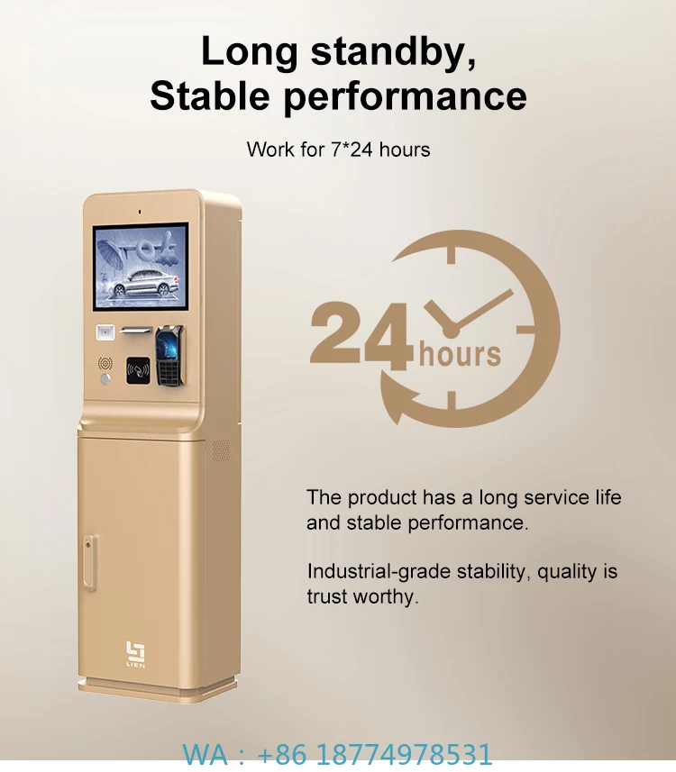 Payment Kiosk Car Parking Pos System Outdoor Waterproof High Brightness Screen Parking Lot Self