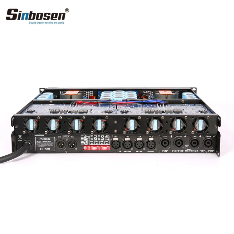 Sinbosen-AMPLIFICADOR mezclador de Dj Profesional, FP22000Q, 4 canales, sonido, Karaoke